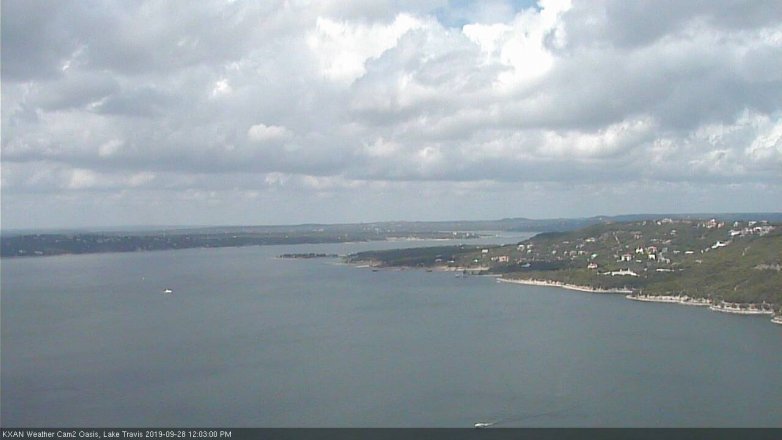 Lake Travis webcam, September 28, 2019 11:05 AM CT