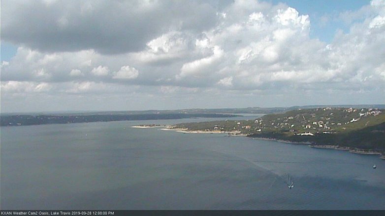 Lake Travis webcam, September 28, 2019 11:10 AM CT