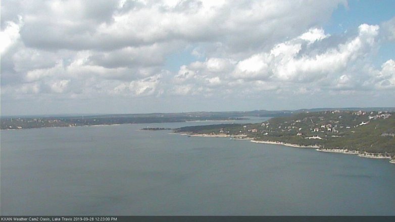Lake Travis webcam, September 28, 2019 11:25 AM CT