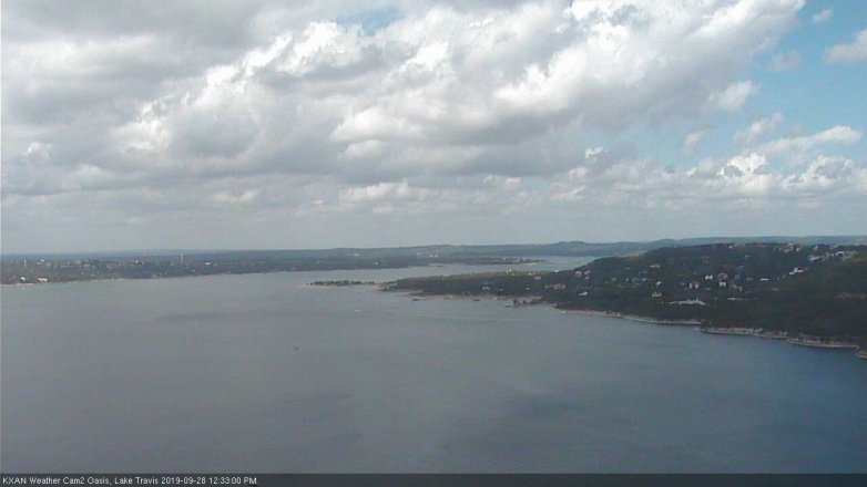 Lake Travis webcam, September 28, 2019 11:35 AM CT