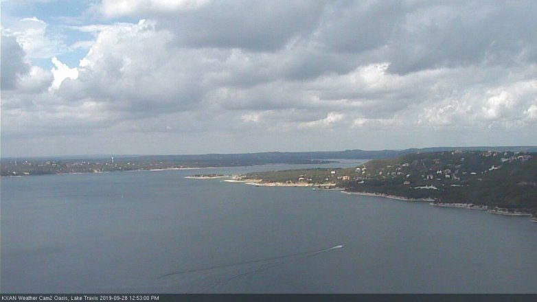 Lake Travis webcam, September 28, 2019 11:55 AM CT