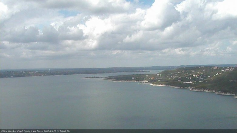 Lake Travis webcam, September 28, 2019 12:00 PM CT