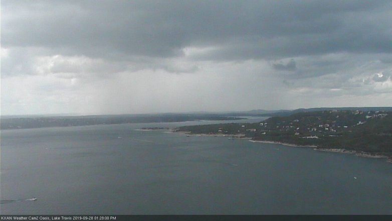 Lake Travis webcam, September 28, 2019 12:30 PM CT