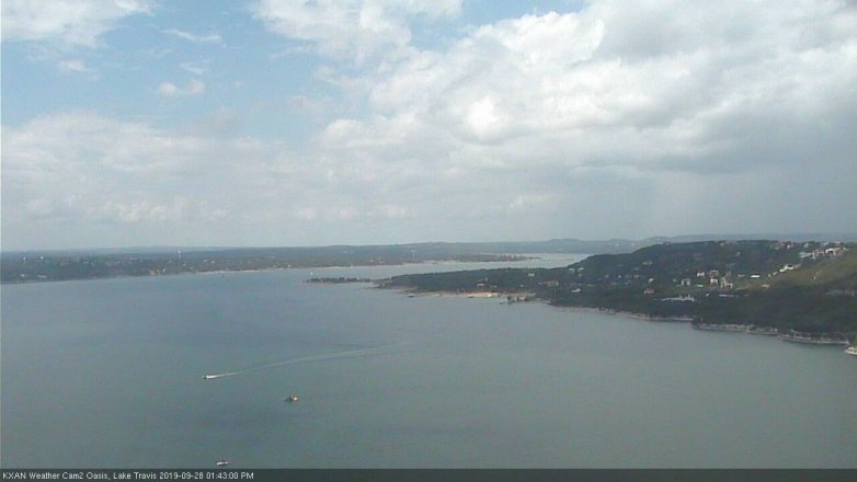 Lake Travis webcam, September 28, 2019 12:45 PM CT