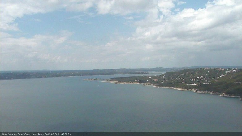 Lake Travis webcam, September 28, 2019 12:50 PM CT
