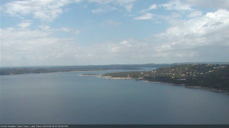 Lake Travis webcam, September 28, 2019 12:55 PM CT