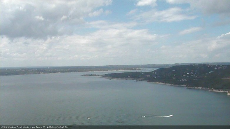 Lake Travis webcam, September 28, 2019 1:10 PM CT