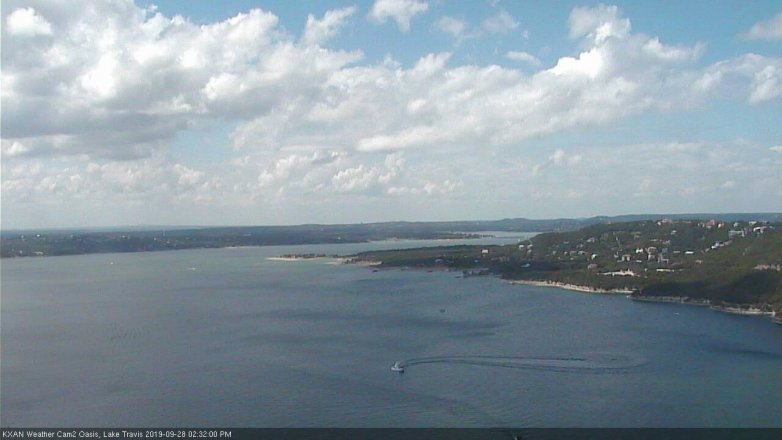 Lake Travis webcam, September 28, 2019 1:35 PM CT