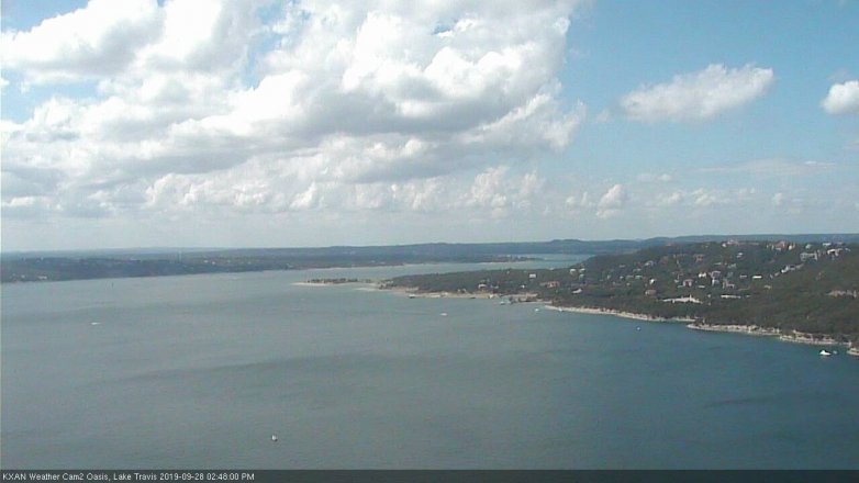 Lake Travis webcam, September 28, 2019 1:50 PM CT