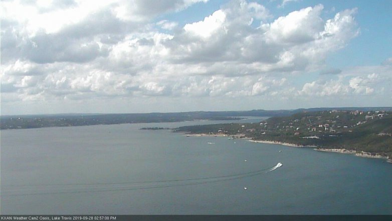 Lake Travis webcam, September 28, 2019 2:00 PM CT