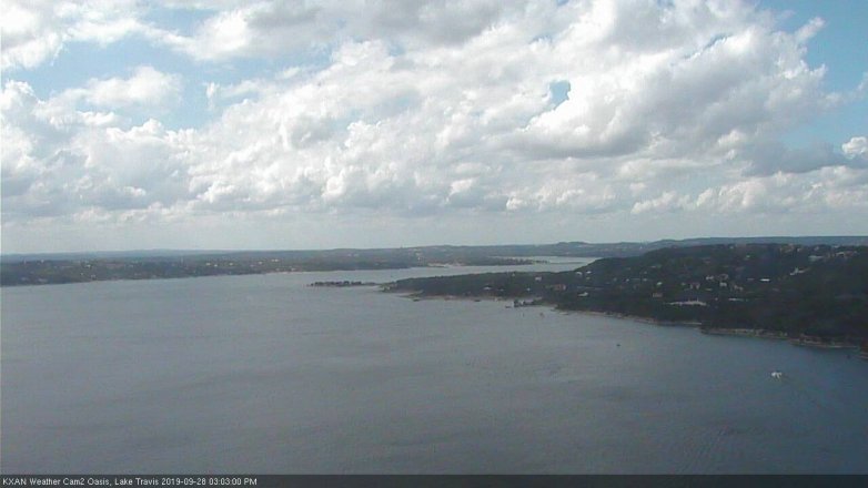Lake Travis webcam, September 28, 2019 2:05 PM CT