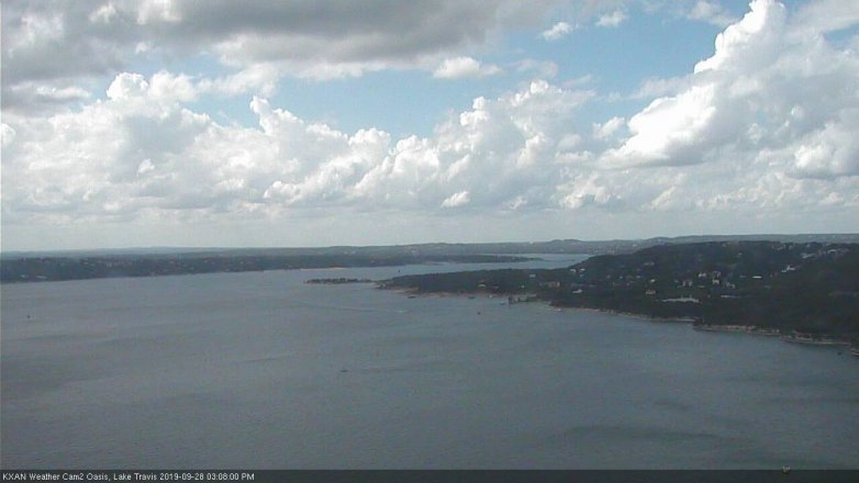 Lake Travis webcam, September 28, 2019 2:10 PM CT