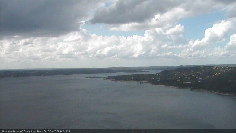 Lake Travis webcam, September 28, 2019 2:15 PM CT