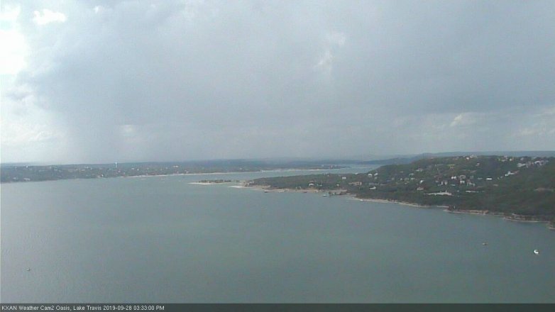 Lake Travis webcam, September 28, 2019 2:35 PM CT