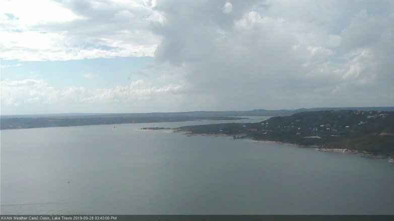 Lake Travis webcam, September 28, 2019 2:45 PM CT