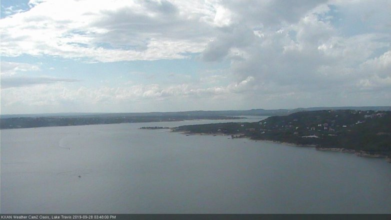 Lake Travis webcam, September 28, 2019 2:50 PM CT