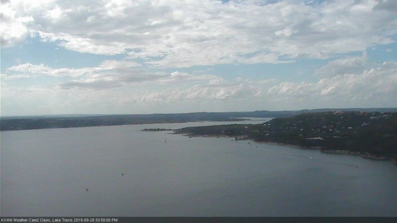 Lake Travis webcam, September 28, 2019 3:00 PM CT