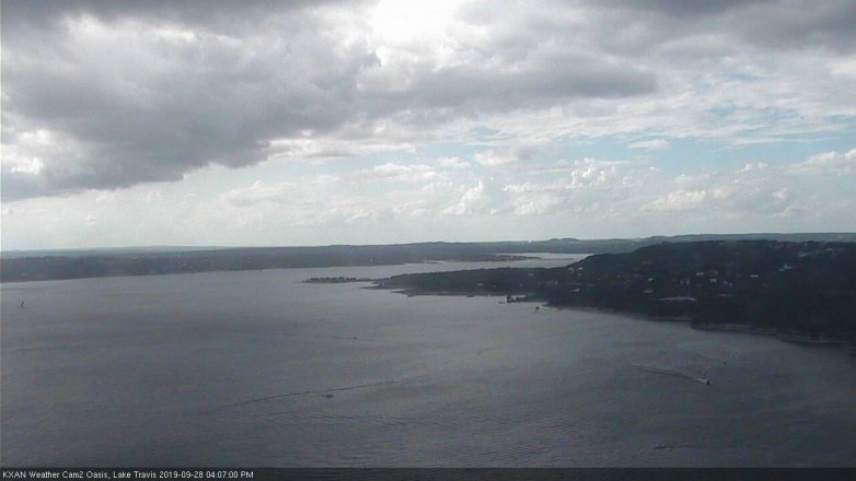 Lake Travis webcam, September 28, 2019 3:10 PM CT