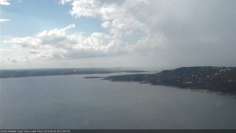 Lake Travis webcam, September 28, 2019 3:25 PM CT