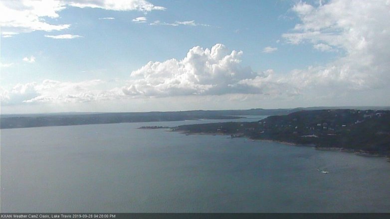 Lake Travis webcam, September 28, 2019 3:30 PM CT