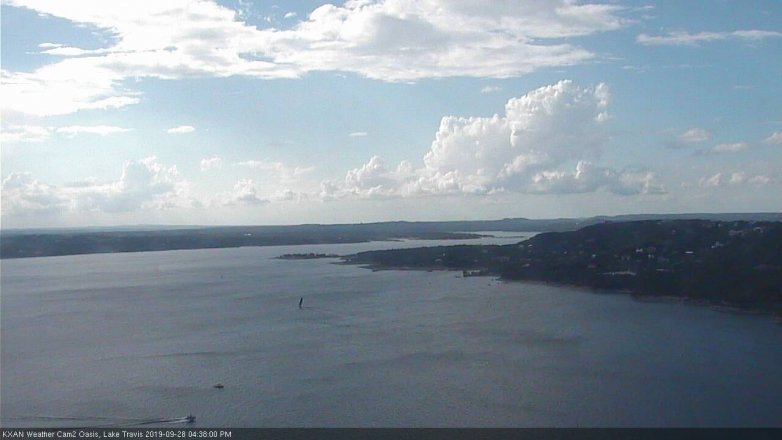Lake Travis webcam, September 28, 2019 3:40 PM CT