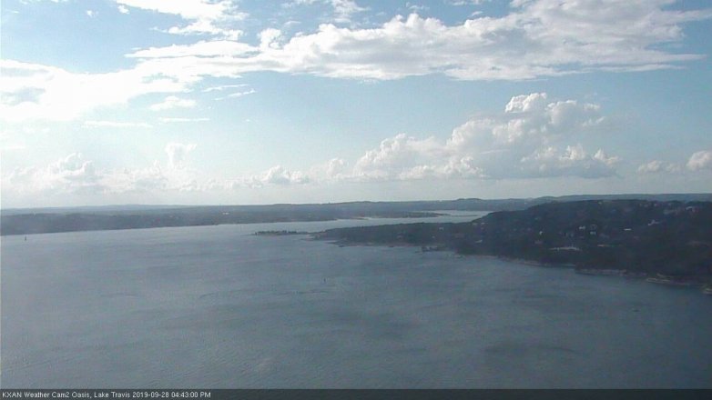 Lake Travis webcam, September 28, 2019 3:45 PM CT