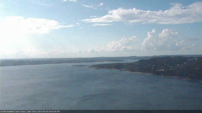 Lake Travis webcam, September 28, 2019 3:50 PM CT