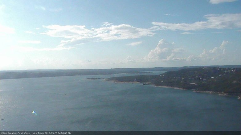 Lake Travis webcam, September 28, 2019 4:00 PM CT
