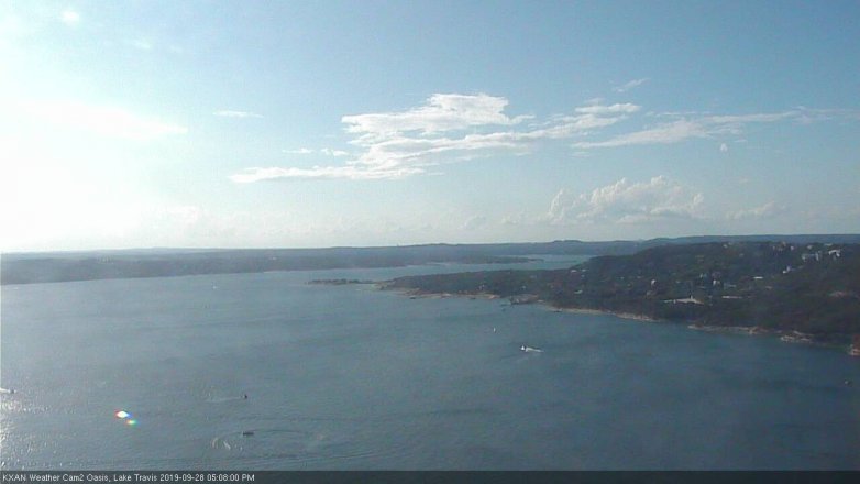Lake Travis webcam, September 28, 2019 4:10 PM CT