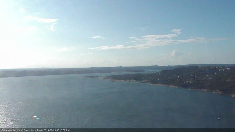 Lake Travis webcam, September 28, 2019 4:20 PM CT