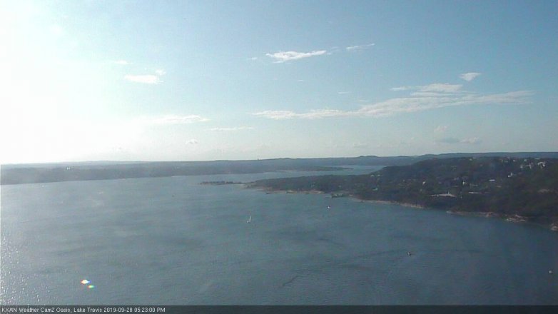 Lake Travis webcam, September 28, 2019 4:25 PM CT