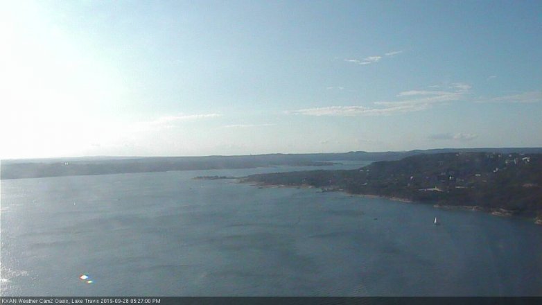 Lake Travis webcam, September 28, 2019 4:30 PM CT