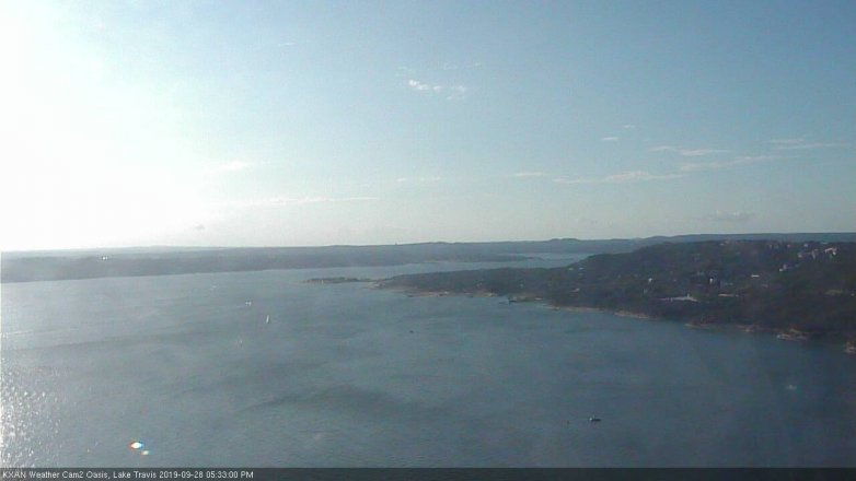 Lake Travis webcam, September 28, 2019 4:35 PM CT