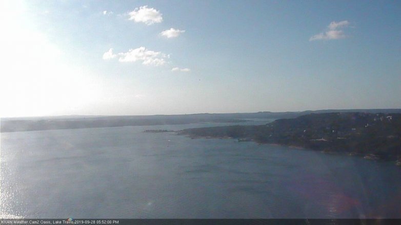 Lake Travis webcam, September 28, 2019 4:55 PM CT