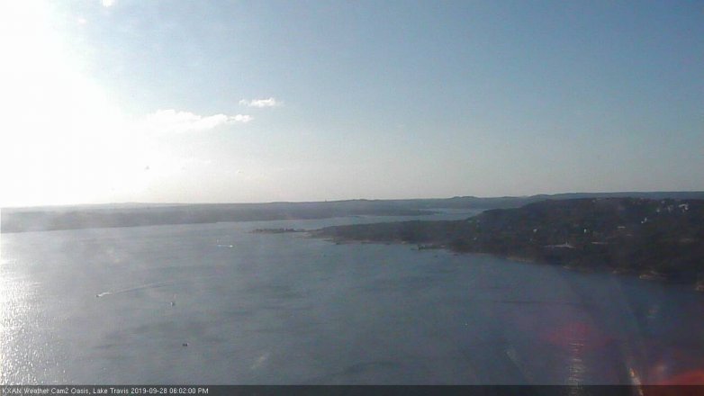 Lake Travis webcam, September 28, 2019 5:05 PM CT