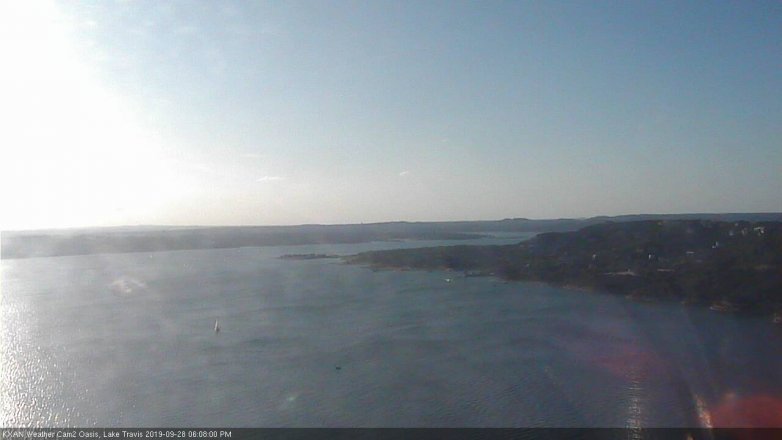 Lake Travis webcam, September 28, 2019 5:10 PM CT