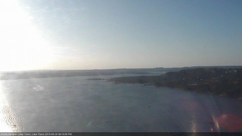 Lake Travis webcam, September 28, 2019 5:20 PM CT