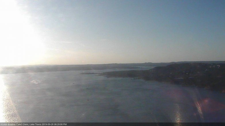 Lake Travis webcam, September 28, 2019 5:30 PM CT
