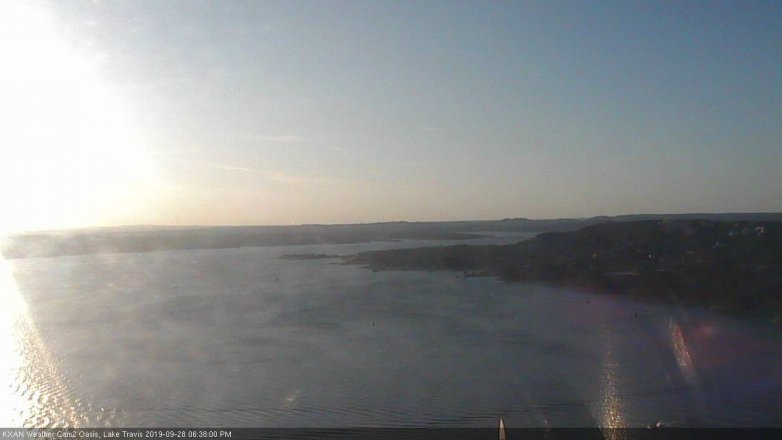 Lake Travis webcam, September 28, 2019 5:40 PM CT