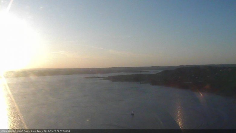Lake Travis webcam, September 28, 2019 6:00 PM CT