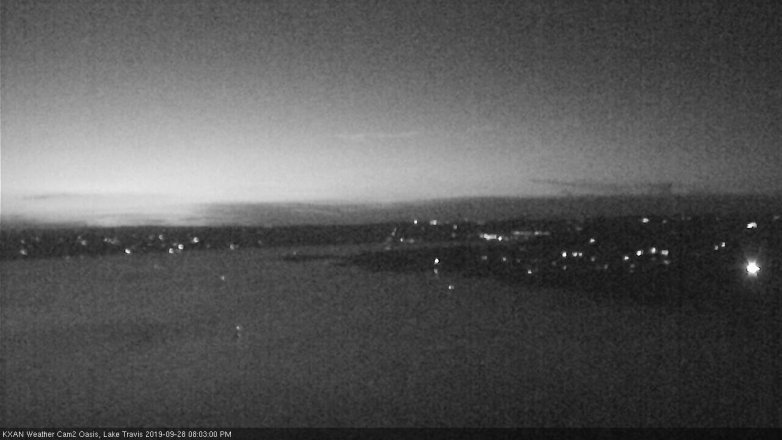 Lake Travis webcam, September 28, 2019 7:05 PM CT