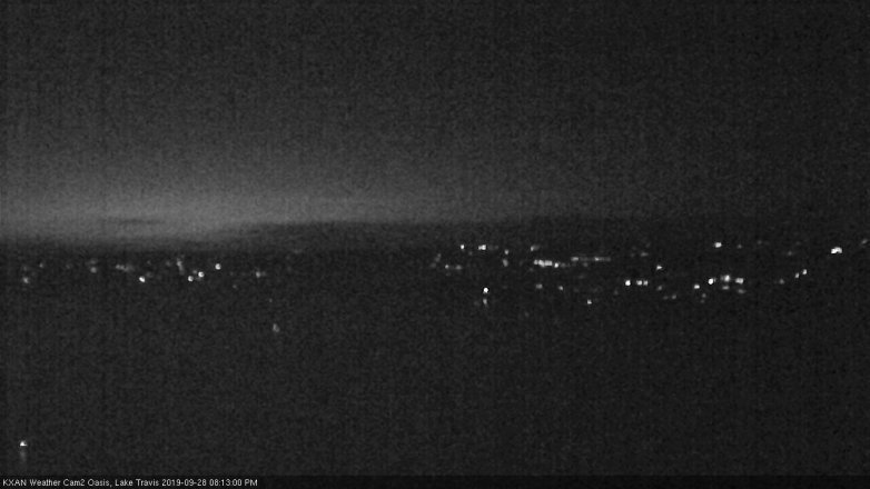 Lake Travis webcam, September 28, 2019 7:15 PM CT