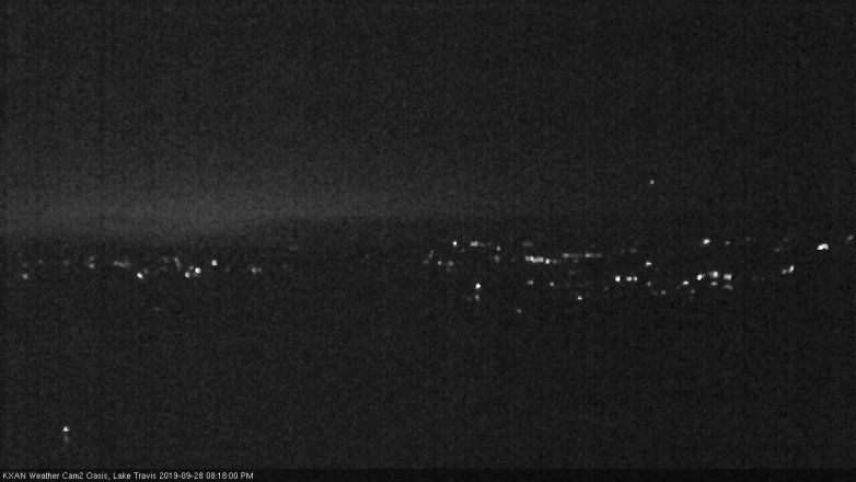 Lake Travis webcam, September 28, 2019 7:20 PM CT