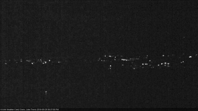 Lake Travis webcam, September 28, 2019 7:40 PM CT