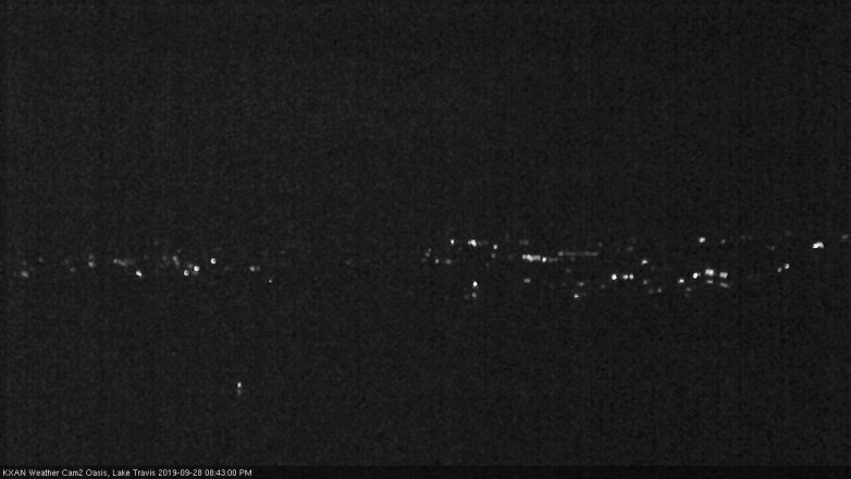 Lake Travis webcam, September 28, 2019 7:45 PM CT