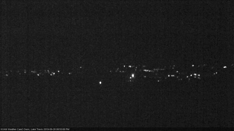 Lake Travis webcam, September 28, 2019 7:55 PM CT