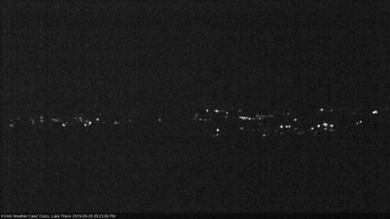 Lake Travis webcam, September 28, 2019 8:25 PM CT