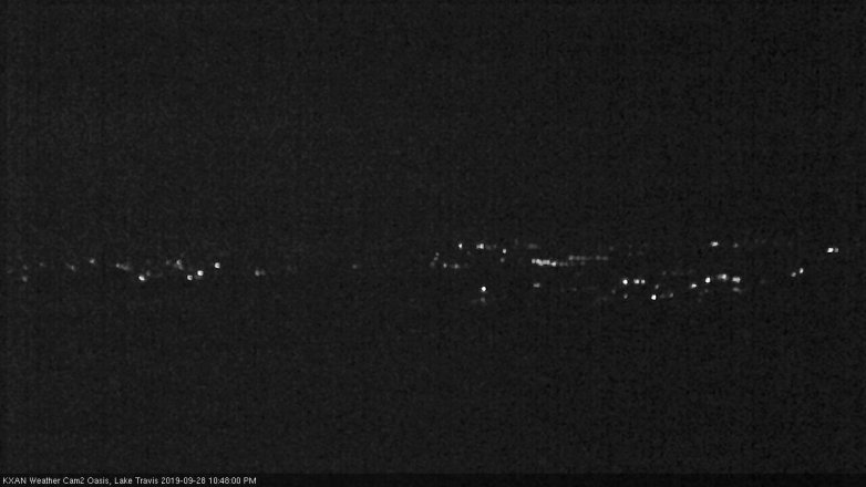Lake Travis webcam, September 28, 2019 9:50 PM CT