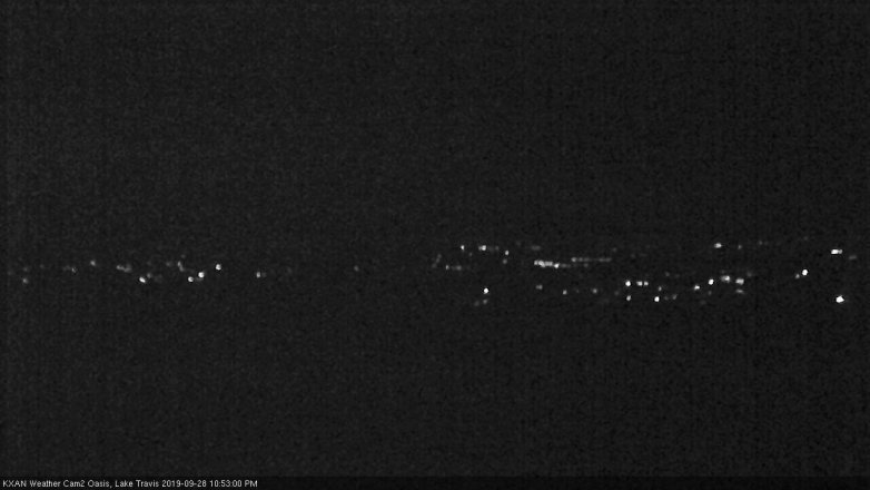 Lake Travis webcam, September 28, 2019 9:55 PM CT