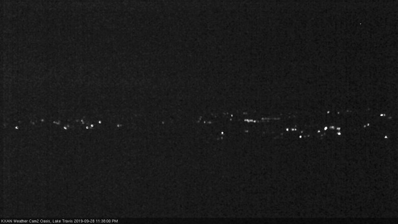 Lake Travis webcam, September 28, 2019 10:40 PM CT